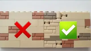 You've Been Building Walls WRONG! LEGO Tips and Tricks for Stone Walls