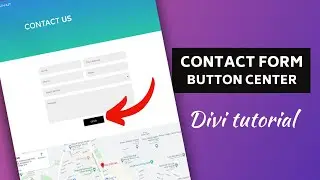 How to make divi contact form submit button center aligned