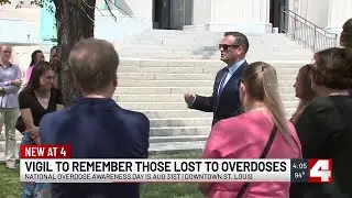 Vigil held in downtown St. Louis ahead of International Overdose Awareness Day