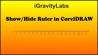 Show or hide ruler Tutorial in CorelDRAW 2020