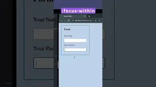 CSS :focus-within крутая фича 