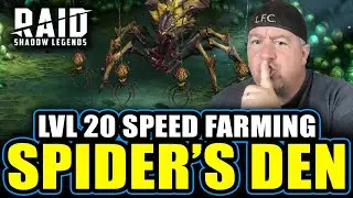 How to SPEED FARM SPIDER'S DEN Level 20 - RAID: Shadow Legends