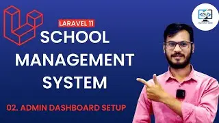 School Management System using Laravel 11 || Admin Template Setup || Laravel 11 Tutorial in Hindi 🚀