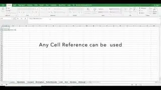 Reference MULTIPLE TAB NAMES in a CELL in each EXCEL Worksheet in just a few seconds!!!