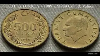 500 Lira TURKEY - 1989 KM989 Coin & Values