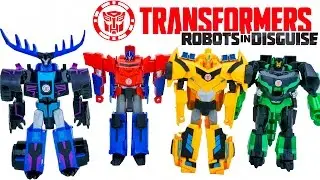 TRANSFORMERS ROBOTS IN DISGUISE COMBINER FORCE 3 STEP CHANGERS THUNDERHOOF GRIMLOCK OPTIMUS BEE