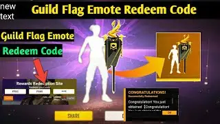 Guild Flag Emote Redeem Code|How To Get Free Guild Flag Emote In freefire|Today New Redeem Code FF