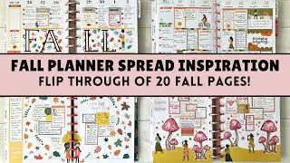 PLANNER FLIP THROUGH | Fall spread inspiration and tips | Classic Vertical Happy Planner 2019-2023