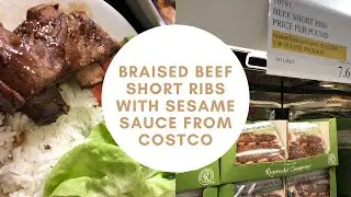 Braised Beef Short Ribs with Sesame BBQ Sauce, from Costco!