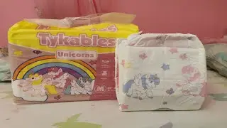 ABDL Tykables unicorns cute adult printed diapers 6000ML Review