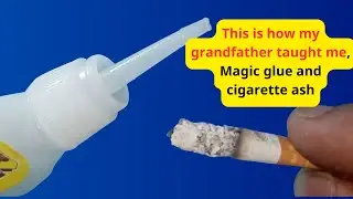 This is how my grandfather taught me, glue and cigarette ash