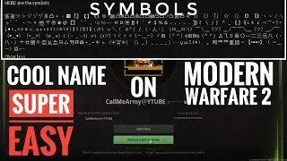 How to get cool name with symbols on Modern Warfare 3 super easy