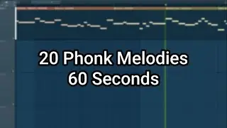 20 Phonk Melodies in 60 Seconds