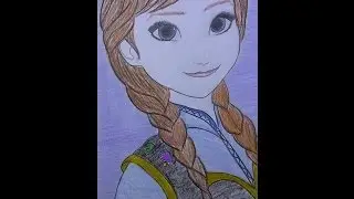 Рисуем Анну. Холодное сердце / Draw Anna. Frozen