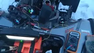 Установка датчиков давления масла и температуры масла + вольтметр на квадроцикл CFMOTO X8