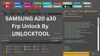 Samsung A20 A30 Frp Bypass With Unlock Tool ANdroid 9 10 11 12