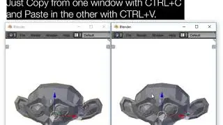 Daily Blender Tip #21 - Copy Objects From One Blender Window To Another
