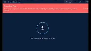 Fix Hotspot Shield Connection Error