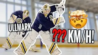 How hard can an NHL goalie shoot?! 