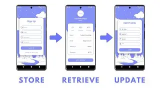 Store, Retrieve, and Update Data using Firebase Realtime Database in Android Studio | Source Code