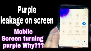 One plus 6 Display gone!!! Mobile screen turning purple colour