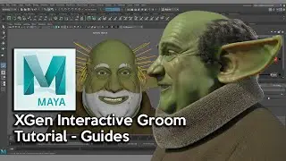 Maya XGen Interactive Groom Tutorial - Guides