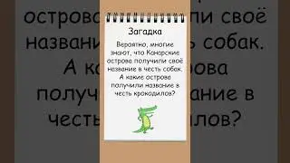 Отгадайте загадку учителя географии об острове крокодилов #загадка