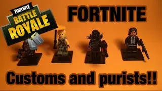 LEGO Fortnite Custom Mini figures And Purists!!