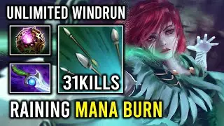 WTF Triple Bracer First Item Brutal Raining Arrow Hyper Mid Carry Windranger Dota 2