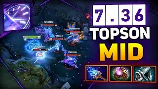 Topson Faceless Void Mid 7.36🔥🔥🔥New Meta + Spell | Dota 2 Pro Gameplay