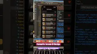 Favourite Screen UI design #androiddeveloper #flutter #shorts
