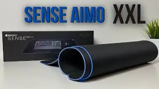 Roccat Sense AIMO XXL RGB Mouse Pad! It's Huge!!