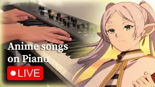 [🔴1st LIVE] Playing Anime Songs on Piano | ピアノ生配信