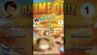 ANIME QUIZ ONE PIECE 8 #shorts #viral #onepiece #luffy #viralvideo #short #anime #quiz #guizin