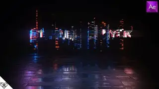 Free - Cyber Glitch - Neon Logo Reveal | Free download After Effects Template