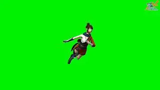 flying girl green screen cartoon video || free copyright cartoon videos #cartoon #greenscreen #girl