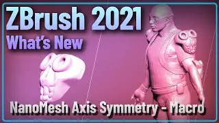 052 ZBrush 2021 Instances - NanoMesh Symmetry - Fast Create Instance Subtool Macro Technique