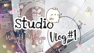 Studio Vlog #1 -Working on manga pages and character designs