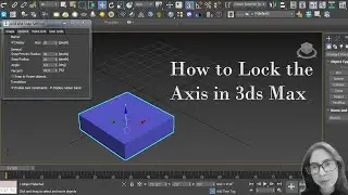 How to Lock the Axis in 3ds Max || How to Enable Axis Constraints