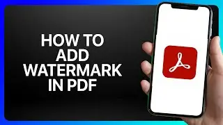 How To Add Watermark In Pdf Adobe Acrobat Reader Tutorial