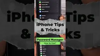 iPhone Password Manager 🔥 How to Use? #tips #tricks #ipad