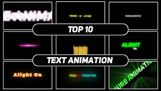 Top 10 Text Animation ll Free XML And Project ll Alight Motion Presets Download