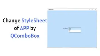❓How to change theme by QComboBox in PyQt6