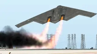 B-2 Catches Fire and Crashes Immediately After Takeoff | X-Plane 11