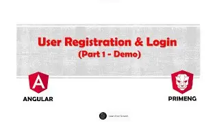 Part 1: Demo of User Registration & Login Form  | Angular PrimeNG App | JSON Server