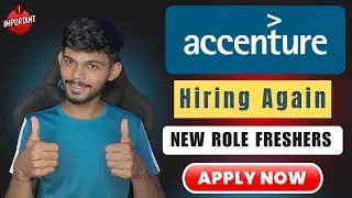 Accenture Hiring Freshers Again | 2022 To 2024 Passout | Apply Now