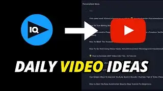 How to Come Up with Video Ideas? | 10 New Ideas with VidIQ (Daily)