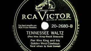 1947 Pee Wee King - Tennessee Waltz (Redd Stewart, vocal)