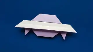 Origami Flying Saucer 🛸 Easy origami UFO tutorial