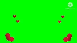 No copyright green screen heart